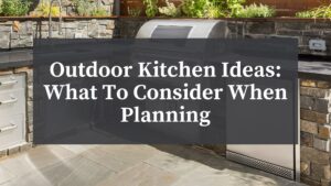 outdoor kitchen ideas inspired this backyard kitchen with cooking and dining area