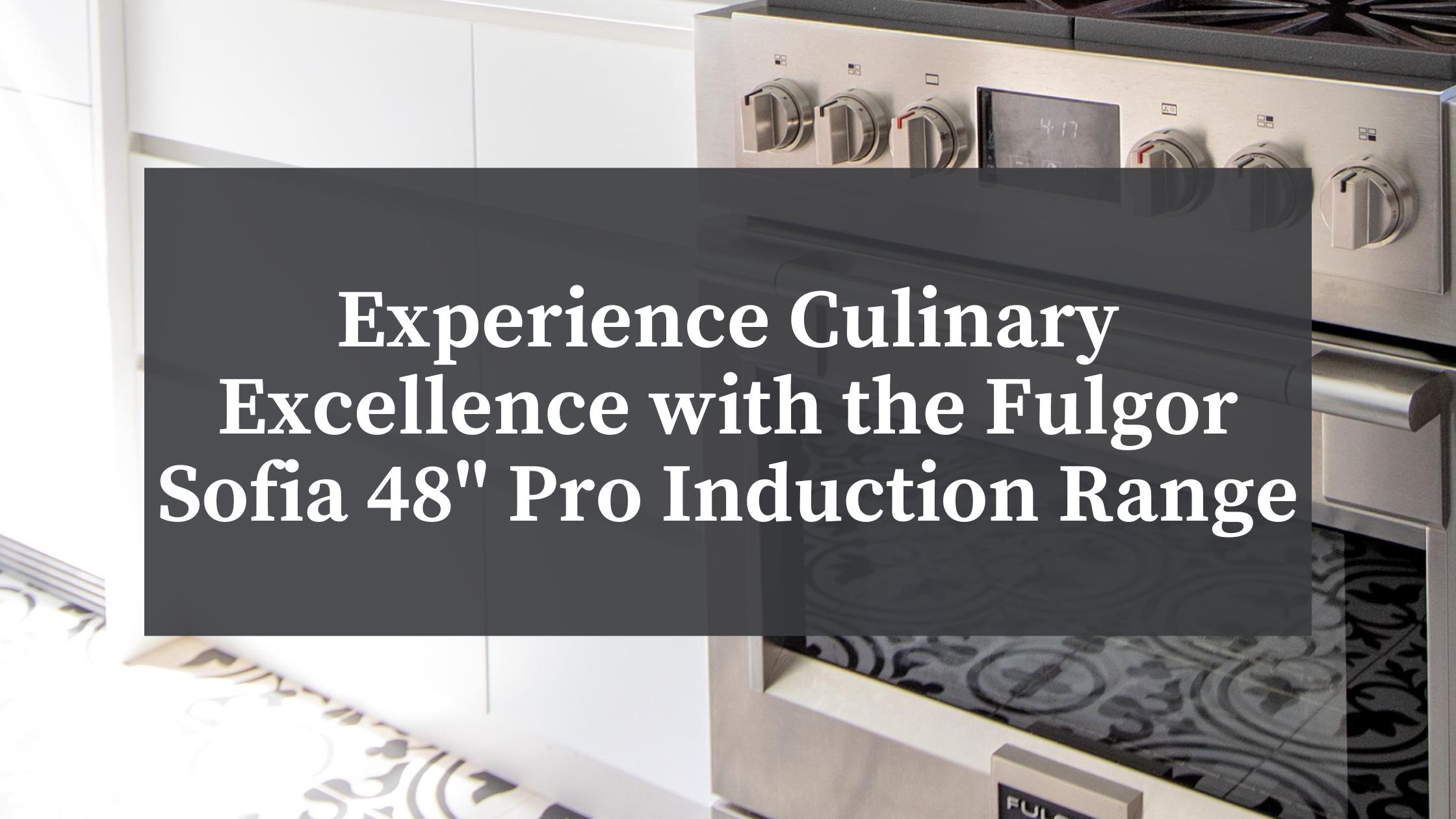 Experience Culinary Excellence with the Fulgor Sofia 48 Pro Induction Range